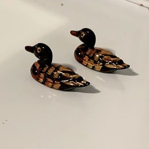 Painted Wood Duck Figurines